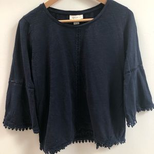Style & Co. Eyelet Long Sleeve